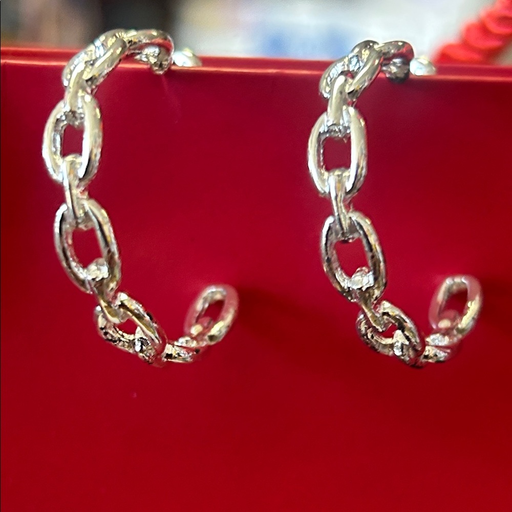 Heritage Link Hoop Earrings - Women Jewelry